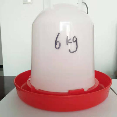 New Type Red Chicken Drinker With Leg Water Bucket Manual Poultry Feeder And Drinker Farming Equipment