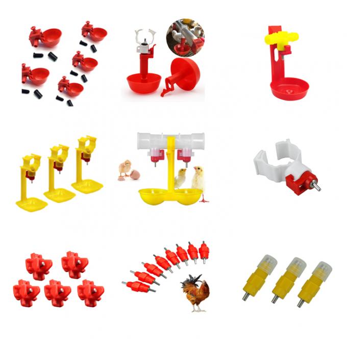Sistema de bebederos de pezón para pollos de engorde Línea de bebederos de aves de corral Tubo de 50 mm-250 mm 6